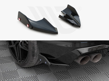 Maxton Design - Rear Side Splitters V.5 + Flaps Volkswagen Golf R Mk8