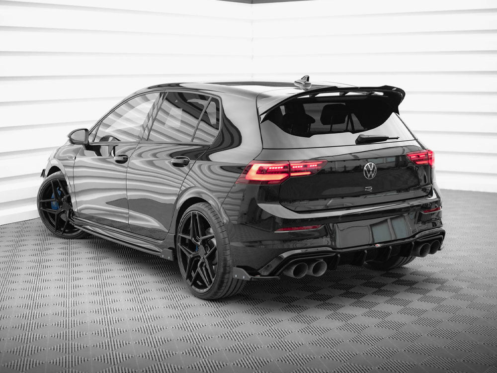 Maxton Design - Rear Side Splitters V.6 + Flaps Volkswagen Golf R Mk8