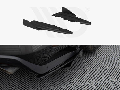 Maxton Design - Street Pro Rear Side Splitters + Flaps Ford Mustang GT Mk6