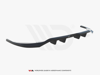 Maxton Design - Central Rear Splitter (Vertical Bars) Volkswagen Tiguan Allspace R-Line Mk2 Facelift