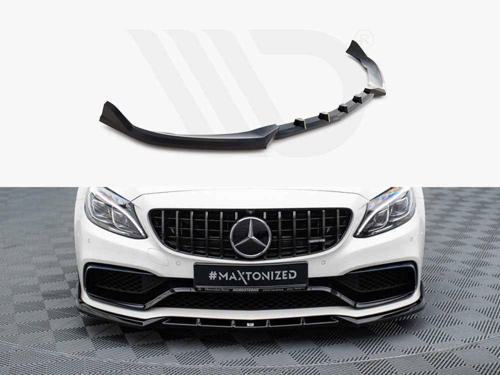 Maxton Design - Front Splitter V.2 Mercedes-AMG C63 Sedan / Estate W205 / S205