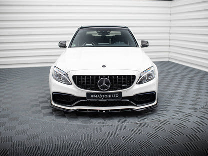 Maxton Design - Front Splitter V.2 Mercedes-AMG C63 Sedan / Estate W205 / S205
