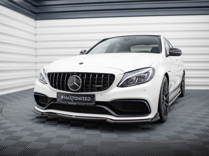 Maxton Design - Front Splitter V.3 Mercedes-AMG C63 Sedan / Estate W205 / S205