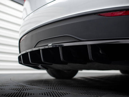 Maxton Design - CENTRAL REAR SPLITTER (VERTICAL BARS) TESLA MODEL X MK1 FACELIFT