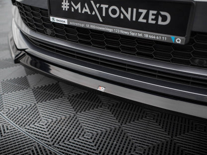 Maxton Design - FRONT SPLITTER V.1 SKODA KODIAQ SPORTLINE MK1 FACELIFT
