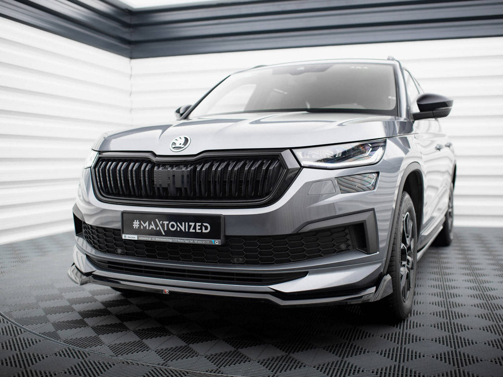 Maxton Design - FRONT SPLITTER V.2 SKODA KODIAQ SPORTLINE MK1 FACELIFT