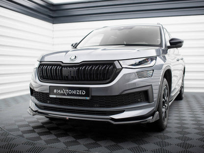 Maxton Design - FRONT SPLITTER V.2 SKODA KODIAQ SPORTLINE MK1 FACELIFT
