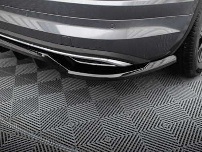 Maxton Design - CENTRAL REAR SPLITTER (VERTICAL BARS) SKODA KODIAQ SPORTLINE MK1 FACELIFT
