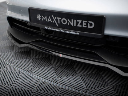 Maxton Design - FRONT SPLITTER PORSCHE TAYCAN / TAYCAN 4 / TAYCAN 4S / TAYCAN GTS MK1