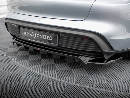 Maxton Design - CENTRAL REAR SPLITTER (VERTICAL BARS) PORSCHE TAYCAN / TAYCAN 4 / TAYCAN 4S / TAYCAN GTS MK1
