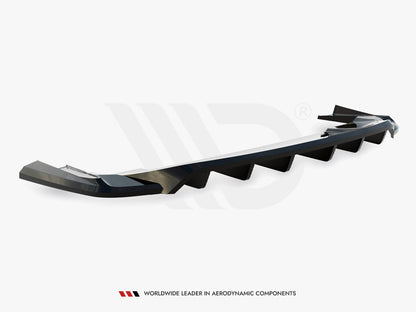 Maxton Design - CENTRAL REAR SPLITTER (VERTICAL BARS) PORSCHE TAYCAN / TAYCAN 4 / TAYCAN 4S / TAYCAN GTS MK1