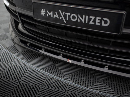 Maxton Design - FRONT SPLITTER V.1 PORSCHE PANAMERA E-HYBRID 971