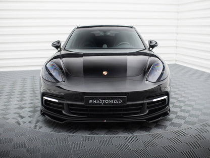 Maxton Design - FRONT SPLITTER V.2 PORSCHE PANAMERA E-HYBRID 971
