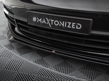 Maxton Design - FRONT SPLITTER V.2 PORSCHE PANAMERA E-HYBRID 971