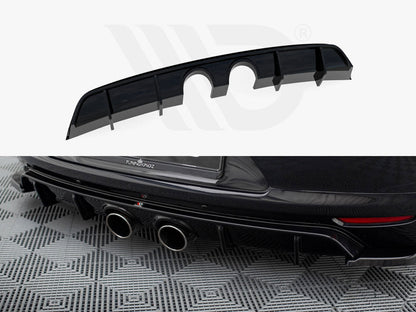 Maxton Design - REAR VALANCE V.2 VOLKSWAGEN SCIROCCO MK3 (R32 EXHAUST)