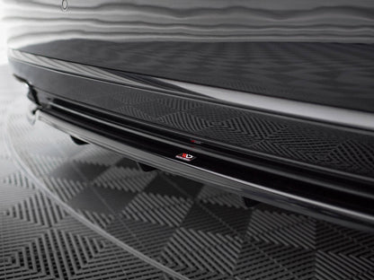 Maxton Design - CENTRAL REAR SPLITTER (VERTICAL BARS) AUDI A8 D4 FACELIFT (2013-2017)