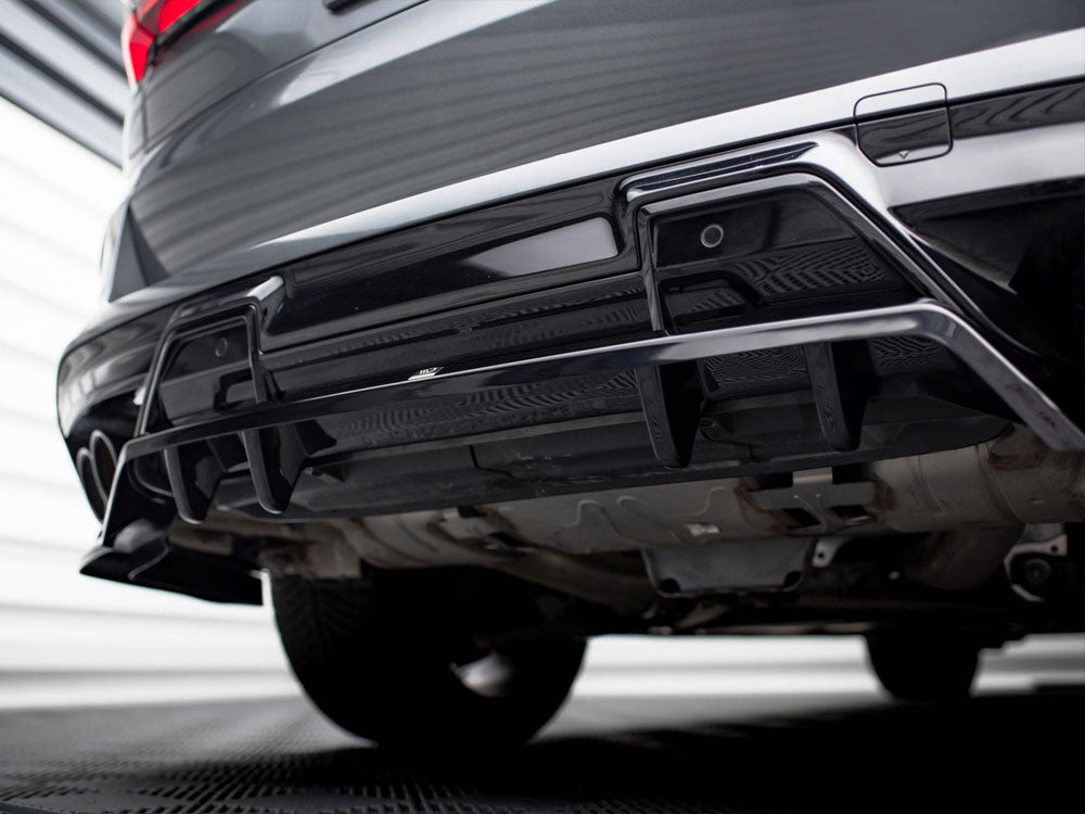 Maxton Design - Rear Splitter (Vertical Bars) BMW X5 M F95 / F95 Facelift