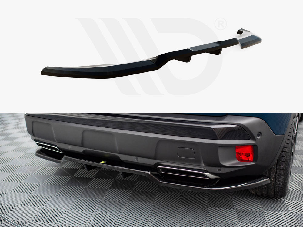 Maxton Design - CENTRAL REAR SPLITTER (VERTICAL BARS) PEUGEOT 3008 GT-LINE MK2 FACELIFT
