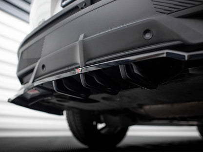 Maxton Design - CENTRAL REAR SPLITTER (VERTICAL BARS) PEUGEOT 408 MK1