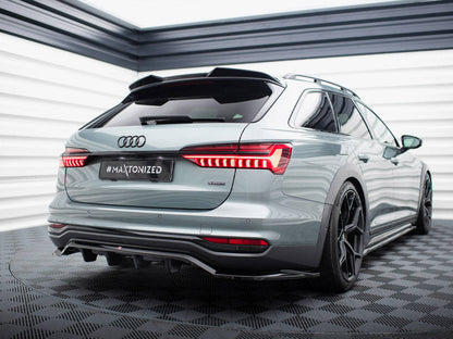 Maxton Design - CENTRAL REAR SPLITTER (VERTICAL BARS) AUDI A6 ALLROAD C8