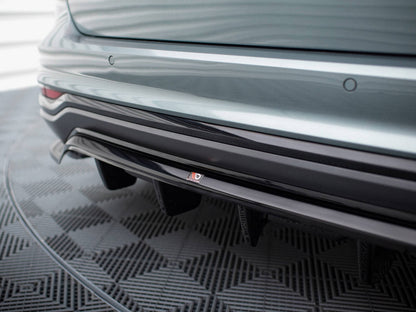 Maxton Design - CENTRAL REAR SPLITTER (VERTICAL BARS) AUDI A6 ALLROAD C8