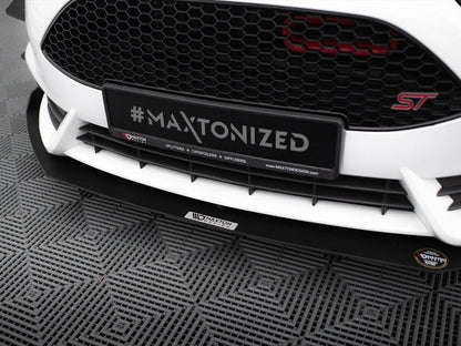 Maxton Design - Front Racing Splitter V.3 Ford Fiesta MK7 ST Facelift (2013-2017)