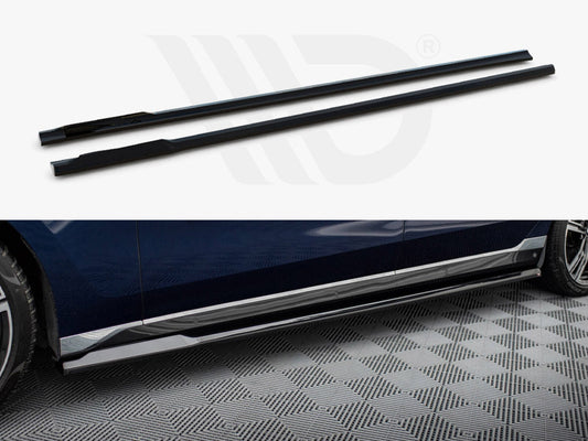Maxton Design - SIDE SKIRTS DIFFUSERS BMW 750E M-PACK G70