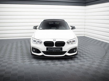 Maxton Design - STREET PRO RACING DURABILITY FRONT SPLITTER V3 (+FLAPS) BMW 1 F20 M-PACK FACELIFT / M140I (2015-2019)