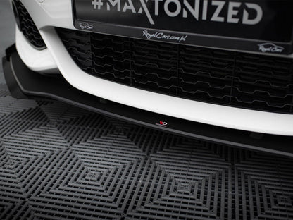 Maxton Design - STREET PRO RACING DURABILITY FRONT SPLITTER V3 (+FLAPS) BMW 1 F20 M-PACK FACELIFT / M140I (2015-2019)