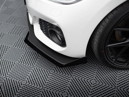 Maxton Design - STREET PRO RACING DURABILITY FRONT SPLITTER V3 (+FLAPS) BMW 1 F20 M-PACK FACELIFT / M140I (2015-2019)