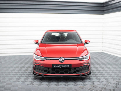 Maxton Design - FRONT SPLITTER V.2 + FLAPS VOLKSWAGEN GOLF GTI / GTE / R-LINE MK8