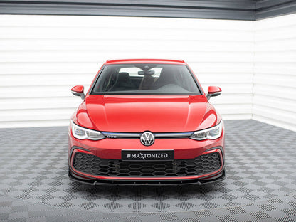 Maxton Design - FRONT SPLITTER V.3 + FLAPS VOLKSWAGEN GOLF GTI / GTE / R-LINE MK8