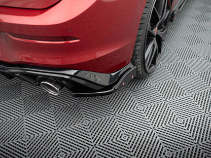 Maxton Design - REAR SIDE SPLITTERS V.2 + FLAPS VOLKSWAGEN GOLF GTI / GTE MK8