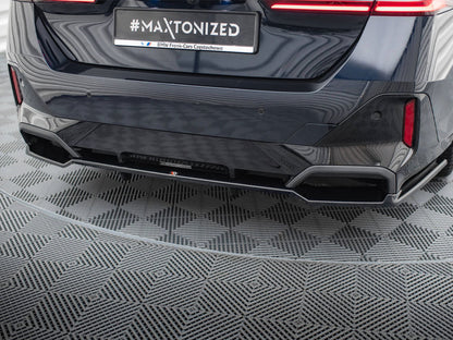 Maxton Design - Rear Splitter (with Vertical Bars) V.2 BMW 5 / i5 M-Pack Sedan / Touring G60 / G61