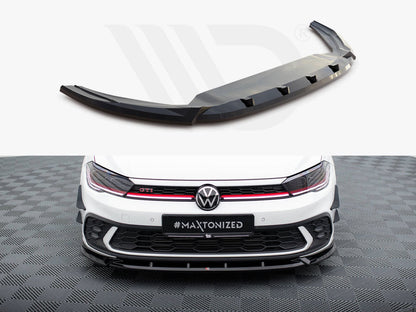 Maxton Design - FRONT SPLITTER V.2 VOLKSWAGEN POLO GTI MK6 FACELIFT