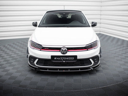 Maxton Design - FRONT SPLITTER V.2 VOLKSWAGEN POLO GTI MK6 FACELIFT