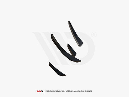 Maxton Design - FRONT BUMPER WINGS (CANARDS) VOLKSWAGEN POLO GTI MK6 FACELIFT