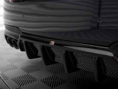 Maxton Design - REAR VALANCE V.2 BMW 5 M-PACK F10 (VERSION WITH TWO DOUBLE EXHAUSTS)