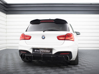 Maxton Design - REAR VALANCE BMW 1 M-PACK F20 FACELIFT (VERSION WITH SINGLE EXHAUST ON ONE SIDE)
