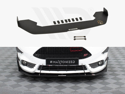 Maxton Design - Front racing splitter Fiesta MK7 ST facelift (With wings)