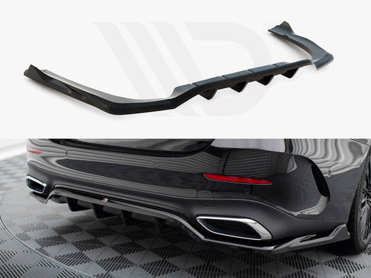 Maxton Design - CENTRAL REAR SPLITTER (VERTICAL BARS) MERCEDES-BENZ E AMG-LINE W214
