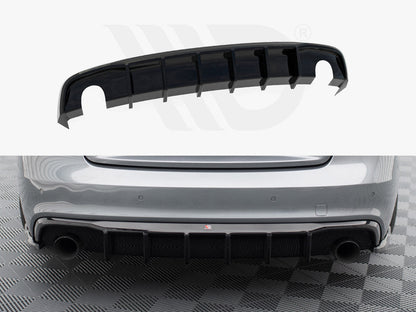 Maxton Design - REAR VALANCE AUDI A5 S-LINE COUPE / SPORTBACK 8T FACELIFT (VERSION WITH SINGLE EXHAUSTS ON BOTH SIDES)