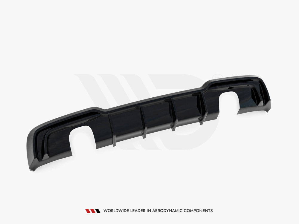 Maxton Design - REAR VALANCE AUDI A3 S-LINE SPORTBACK 8V FACELIFT (VERSION WITH SINGLE EXHAUSTS ON BOTH SIDES)