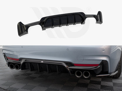 Maxton Design - REAR VALANCE BMW 4 COUPE / GRAN COUPE / CABRIO M-PACK F32 / F36 / F33 (VERSION WITH DUAL EXHAUSTS ON BOTH SIDES)