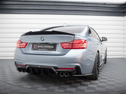 Maxton Design - REAR VALANCE BMW 4 COUPE / GRAN COUPE / CABRIO M-PACK F32 / F36 / F33 (VERSION WITH DUAL EXHAUSTS ON BOTH SIDES)