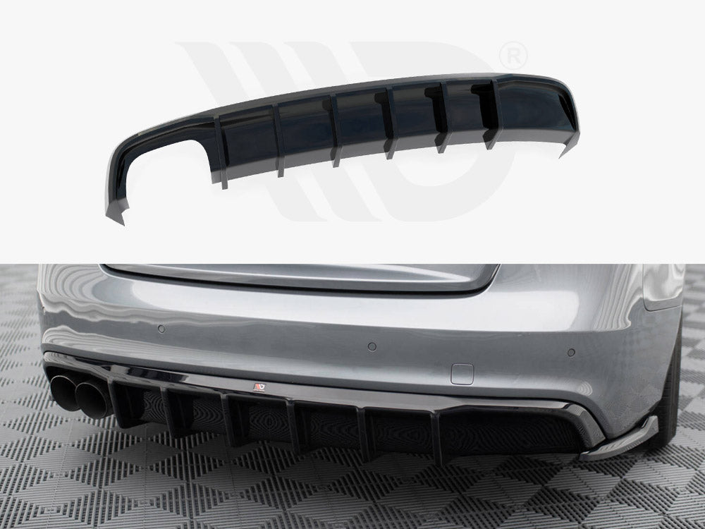 Maxton Design - Rear Valance Audi A5 Coupe 8T Facelift (Version with dual exhausts on one side)