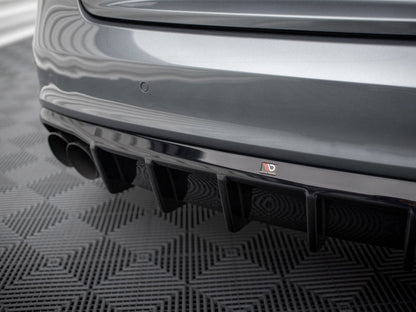 Maxton Design - Rear Valance Audi A5 Coupe 8T Facelift (Version with dual exhausts on one side)