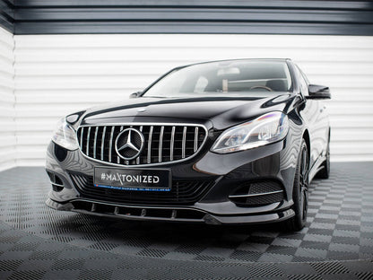 Maxton Design - FRONT SPLITTER MERCEDES E63 AMG SEDAN W212 FACELIFT
