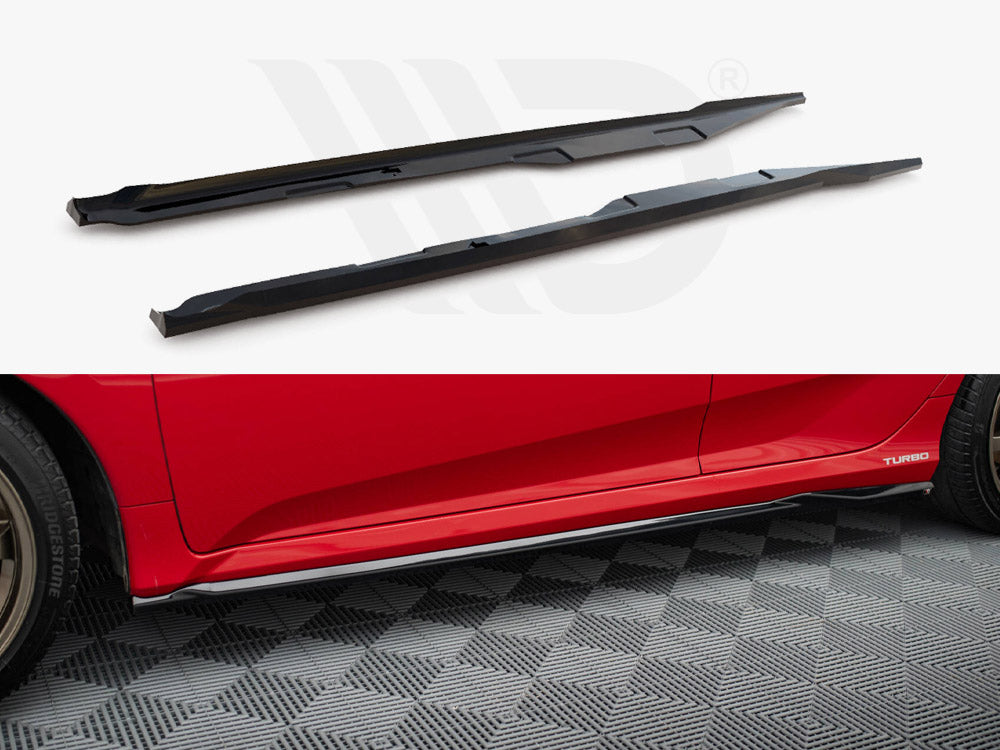 Maxton Design - Side Skirts Diffusers Honda Civic SI Mk10