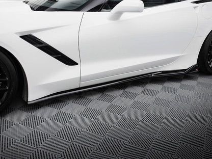 Maxton Design - Side Skirts Diffusers V.2 Chevrolet Corvette C7